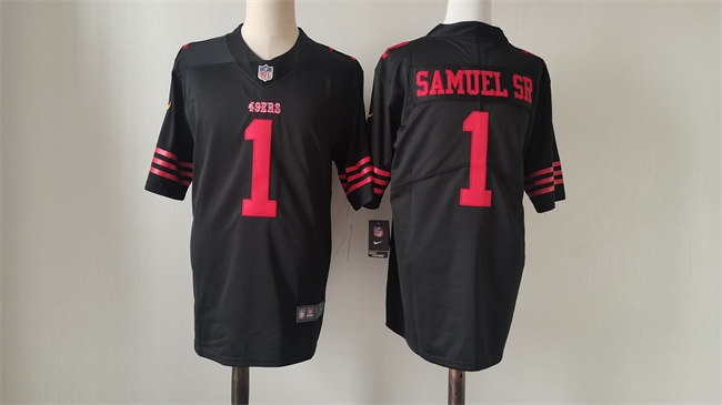 Toddlers San Francisco 49ers #1 Deebo Samuel Black Vapor Untouchable Limited Stitched Football Jersey Toddlers San Francisco 49ers #1 Deebo Samuel Black Vapor Untouchable Limited Stitched Football Jersey